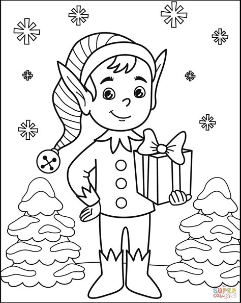 22+ Printable Elf Coloring Pages Free Coloring Pages
