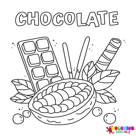 22 Chocolate Coloring Pages