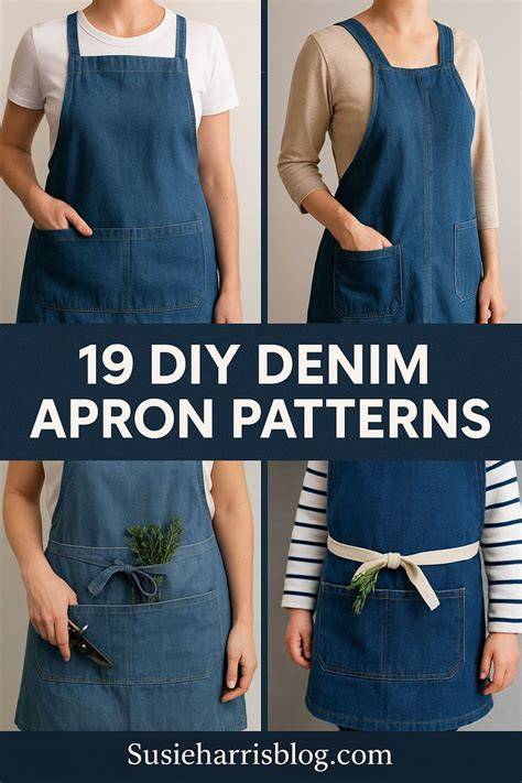 22 Diy Denim Apron Patterns That Are Affordable - raincitystudios.com