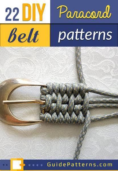 22 DIY Paracord Belt Projects Guide Patterns