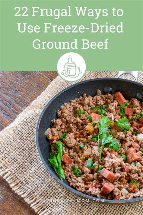 22 Frugal Ways to Use Freeze-Dried Ground Beef - Survival Mom