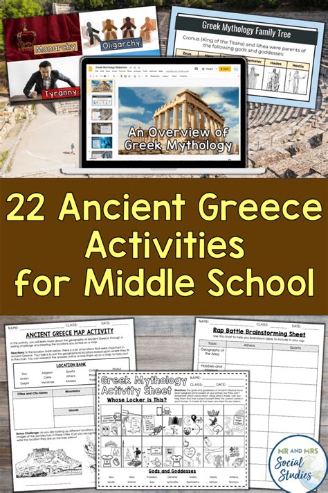 22 Ancient Greece Activities For Middle School 7th Grade Mythology Unit - 7th Grade Mythology Unit