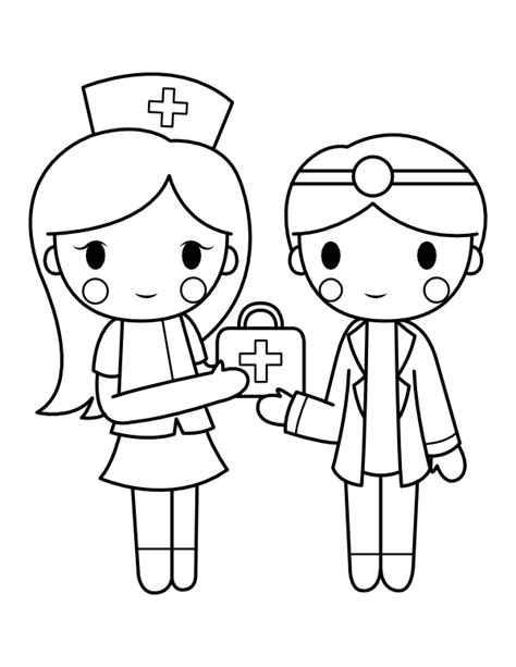 22 Doctor Amp Nurse Coloring Pages Free Pdf Doctor Kit Coloring Page - Doctor Kit Coloring Page