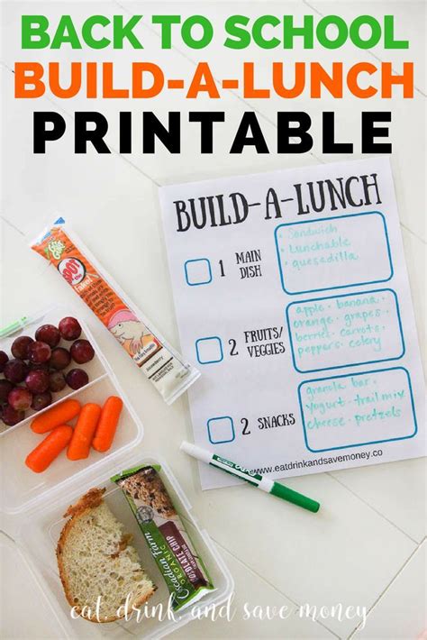 22 Easy Kindergarten Lunch Ideas Build A Lunch Kindergarten Lunches - Kindergarten Lunches