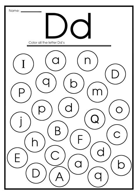 22 Free Letter D Worksheets And Printable For Drawing With Letter D - Drawing With Letter D