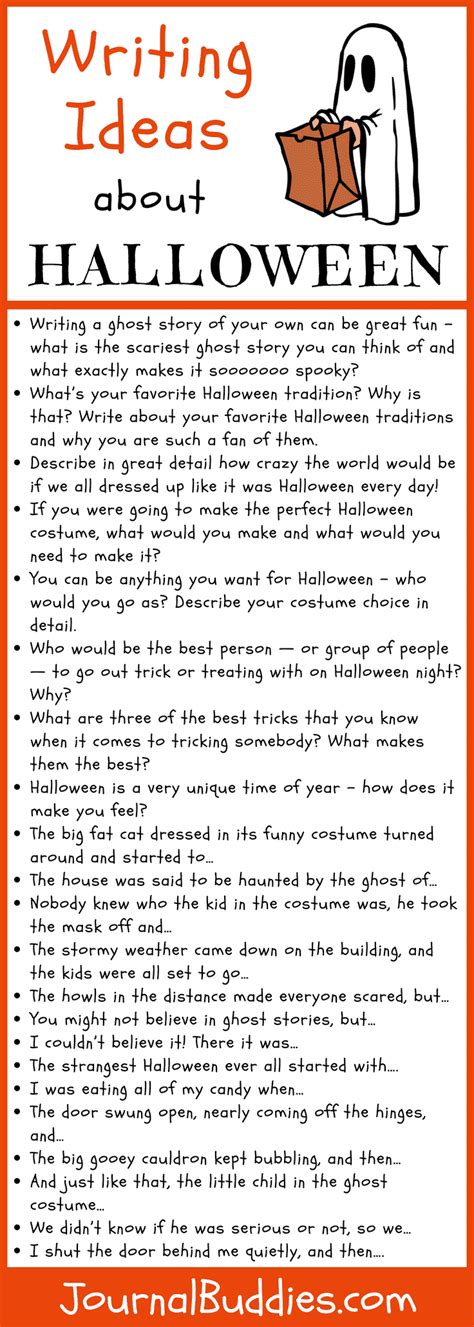 22 Playful Halloween Story Ideas Journalbuddies Com Writing Halloween Stories - Writing Halloween Stories
