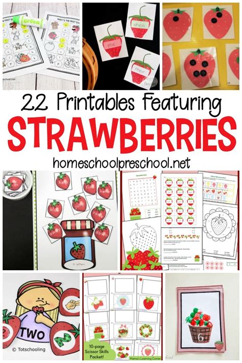 22 Strawberry Printable Worksheets For Preschoolers Homeschool Preschool Strawberry Lesson Plans Preschool - Strawberry Lesson Plans Preschool