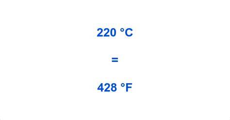 220 Degrees Celsius To Fahrenheit