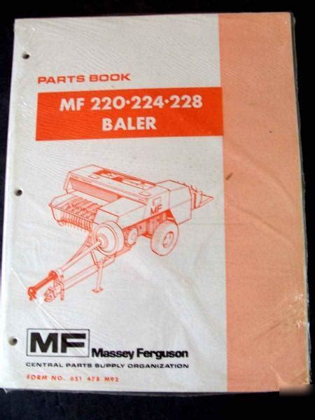 224 massey ferguson baler owners manual. - 1988 ford f250 motor service handbuch.