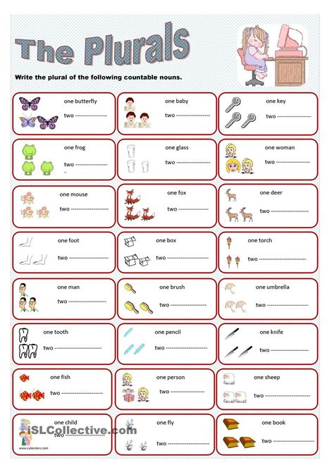 224 Singular And Plural English Esl Worksheets Pdf Singular Nouns Worksheet - Singular Nouns Worksheet
