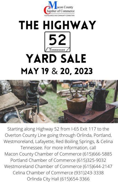 22nd annual HWY 52 By Pass Yard Sale upcoming - EzeRoad