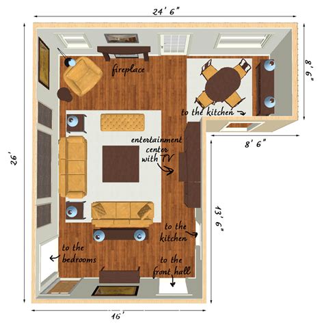 22x17 Family Room Furniture Layout