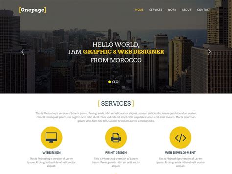 23 Best Free One Page HTML Website Templates