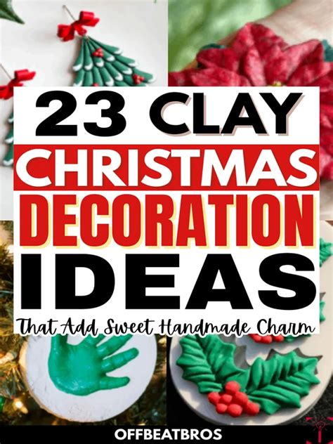 23 Clay Christmas Decoration Ideas That Are … - muktibox.com
