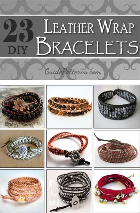 23 DIY Leather Wrap Bracelet Patterns Guide Patterns