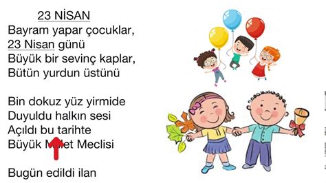 23 Nisan şiiri. 