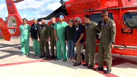 23-year-old woman reunites with first responders who rendered aid after being injured during vacation in Bahamas