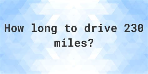 230 Square Miles