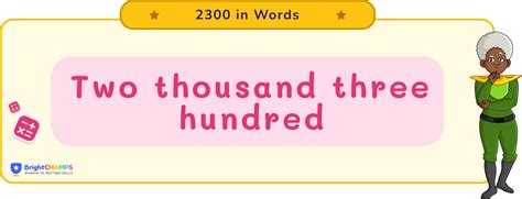 2300 In Words