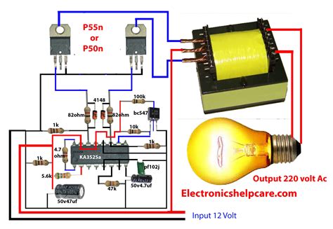 230v Simple Inverter Circuit Using 555 Timer My Circuits 9
