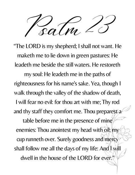 23rd Psalm King James