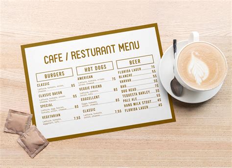 24+ Free Creative Cafe Menu Template Mockup in PSD & Ai