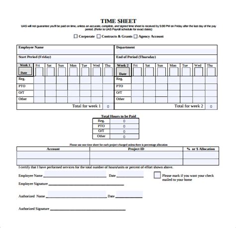 24+ Payroll Timesheet Templates & Samples DOC, PDF, Excel Free