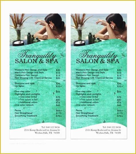 24+ Spa Menu Templates Free Sample, Example Format Download! Free