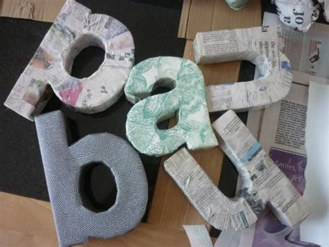 24 DIY Paper Mache Letters Guide Patterns