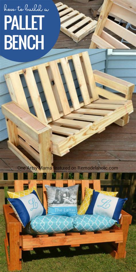 24 DIY Plans to Build a Bench from Pallets Guide Patterns