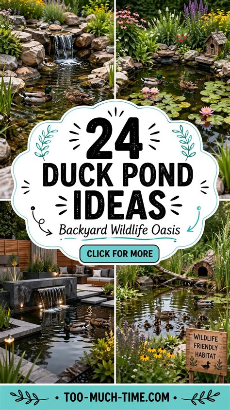 24 Duck Pond Ideas for Backyard Wildlife Enthusiasts - raincitystudios.com