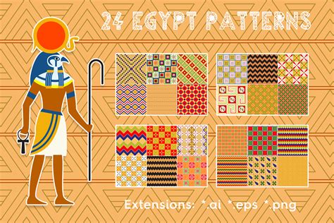 24 Egypt Patterns