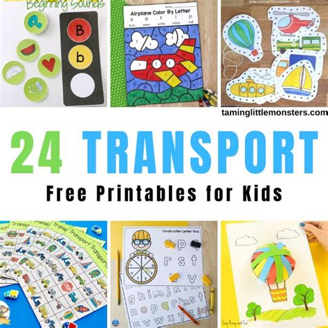 24 Amazing Preschool Transportation Theme Printables Vehicles Worksheet For Preschool - Vehicles Worksheet For Preschool