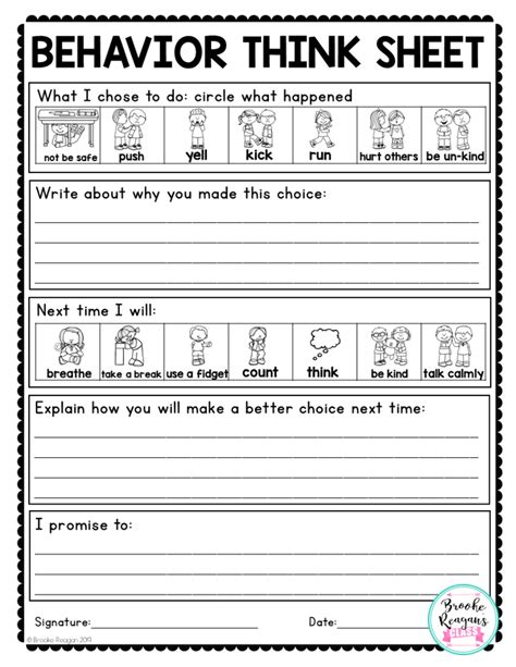 24 Effective Behavior Reflection Sheets For Students Kindergarten Reflection Sheet - Kindergarten Reflection Sheet