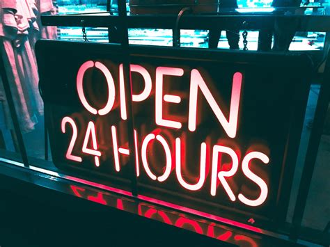 24 hour places open. Things To Know About 24 hour places open. 
