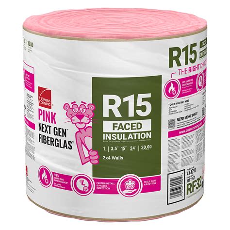 PINK Next Gen fiberglass insulation rolls recover 
