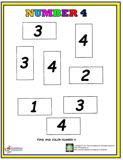 24 Number 4 Activities For Preschool Children Teaching Number 4 With Objects - Number 4 With Objects