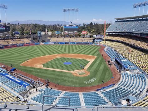 Dodger Stadium, occasionally called by the metonym Chavez Ravine, is a baseball park located in the Elysian Park neighborhood of Los Angeles, the home field of the Los Angeles Dodgers, the city's Major League Baseball (MLB) franchise. ... It opened on October 24, 2003. Bounded by Hope Street, Grand Avenue, and 1st and 2nd Streets, it seats .... 