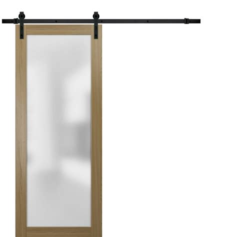CALHOME. 36-in x 80-in White Primed Mdf Single Barn Door (Hardware Included) Model # BF-1100-2-S+6PL-36. Find My Store. for pricing and availability. JELD-WEN. 36-in x 80-in Unfinished Equal Frosted Glass White Cedar Wood Single Barn Door. Model # LO5107067. Find My Store..