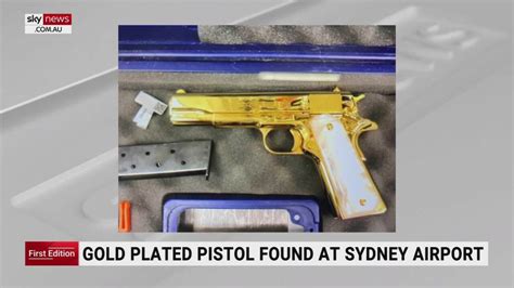 24-carat gold-plated gun in luggage leads to US woman's arrest: Australia officials