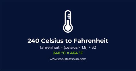 240 C To F