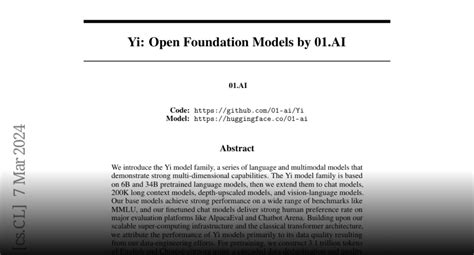 2403 04652 Yi Open Foundation Models By 01 Paper Science Experiments - Paper Science Experiments