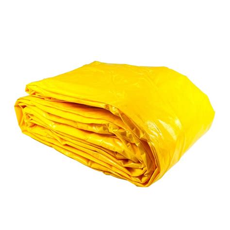 240gsm Yellow Poly Tarp with Ropes - Southern Tarps