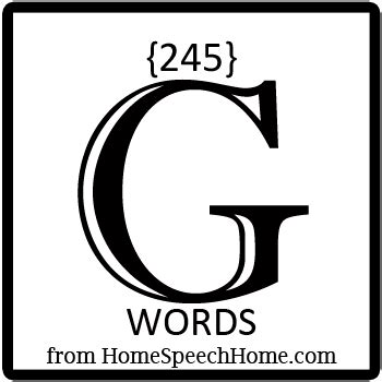 245 G Words Phrases Sentences And Reading Passages G For Words For Kids - G For Words For Kids