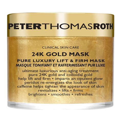 24K Gold Mask Pure Luxury Lift & Firm Peter Thomas Roth.