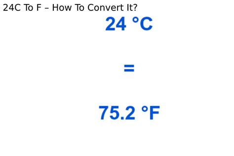 24c In Fahrenheit