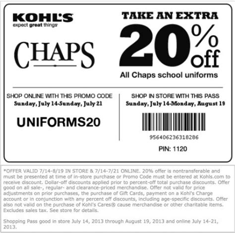 24dealz Kohls printable coupons August 2013