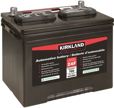 24f battery costco. The most important thing to consider when choosing to replace battery with a group 24F or 35 is the dimensions. Group 24F batteries measure 10.3 x 6.8 x 8.9, whereas the Group 35 batteries measure 9.1 x 6.9 x 8.9 (~1 inch in length), so ensure that the 24F you intend to buy can get in your battery box. 