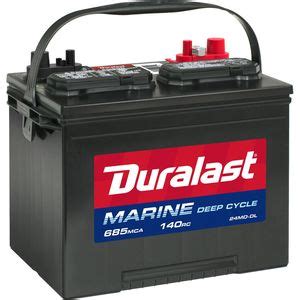 24md-dl. 24 Dual Purpose Marine Battery. (50) Questions & Answers (28) Hover Image to Zoom. Share. $ 149 00. Pay $124.00 after $25 OFF your total qualifying purchase upon opening a new card. Apply for a Home Depot Consumer Card. Lead/antimony construction for higher self-discharge rate. Threaded with stainless steel and SAE post for easy installation. 
