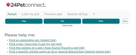 24petconnect.con. Note: Some shelters display their animals as 'mix breed' and these will not be returned in a specific breed search. 